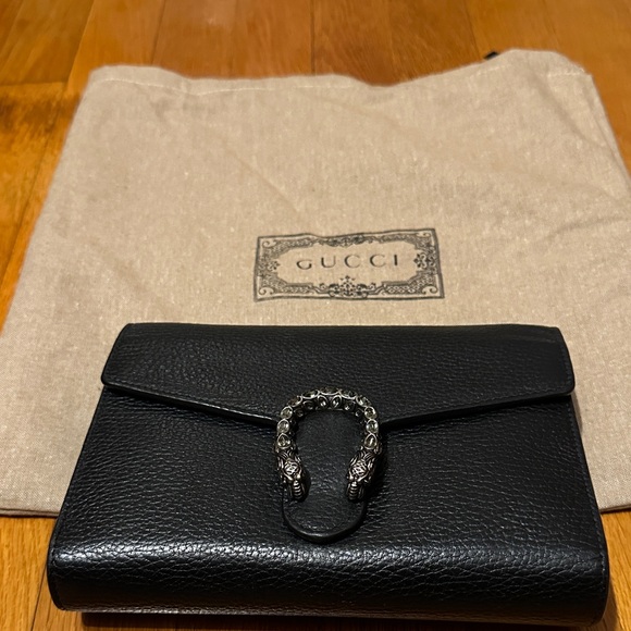 Gucci Handbags - Gucci Black Mini Bag with Silver Accent